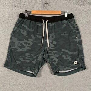 Vuori Kore Shorts Mens Medium M Camo Lined Performance Workout Training Athletic